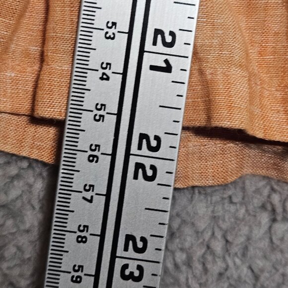 Talbots Petites Peach Pintuck Long-Sleeve Top P Lightweight Linen Blend - Picture 9 of 13